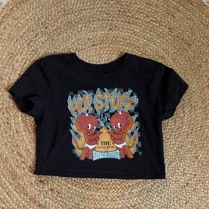 Hot Stuff Kids Black Graphic Tee